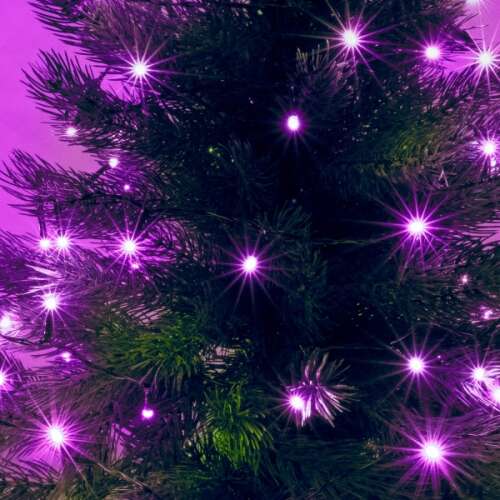 Karácsonyfa égősor 8 programmal, 240 LED-es 18m, Rózsaszín