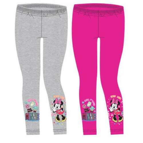Disney, Minnie vastag leggings lányoknak, bundás belső rész, Pink, szürke, 98cm, 3 éves