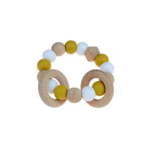 Magni Baba Rágóka - Fa és Szilikon Gyűrűk - Khaki/Fehér