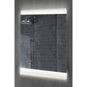 Liv 60 LED-Spiegel für das Badezimmer, 60x80 cm, silber, Touch-Steuerung - Badezimmermöbel