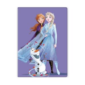 Disney Die Eiskönigin Fleecedecke mit Elsa, Anna und Olaf - 100x140 cm - Disney Decken