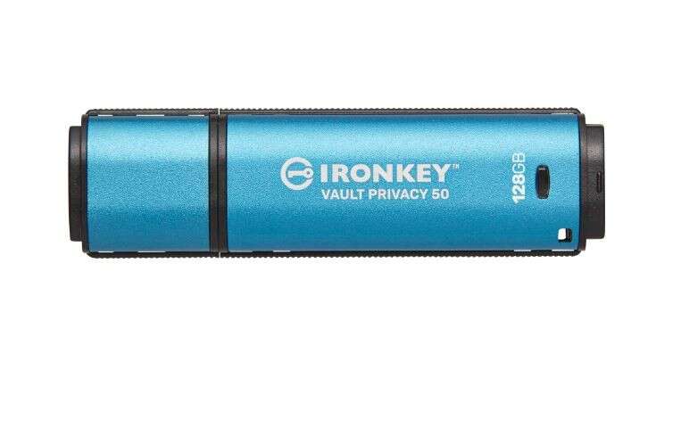 Kingston ikvp50/128gb ironkey vault privacy 50 128 gb, usb 3.2 ge...