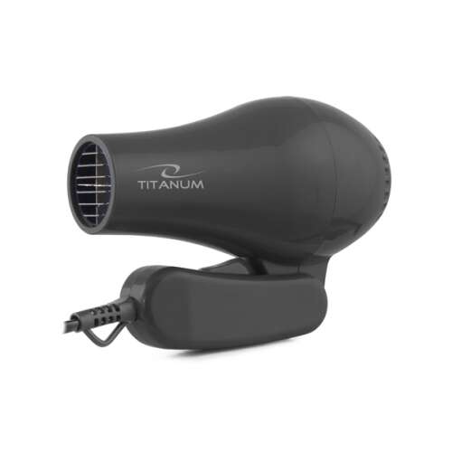 Titanium Gaia 750W travel hairdryer, black, 2 speed settings