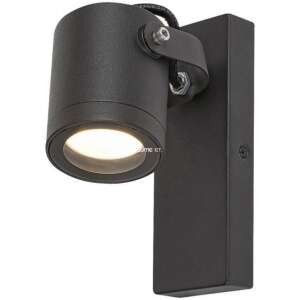 Black outdoor wall spotlight Elva, adjustable, modern design - Electrical Installation