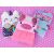 Selection of plush diaries: unicorn cat, princess pig, and blue cat diary with lock and key