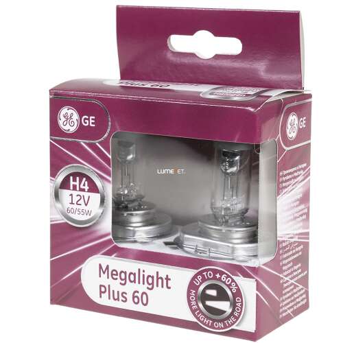 GE Megalight Plus +60% H4 50440MPU 2 buc/marcă 35699809