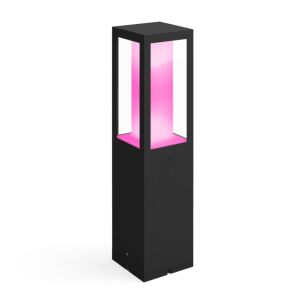 Crna vanjska svjetiljka Philips Hue Impress s ružičastim svjetlom - Pametna rasvjeta