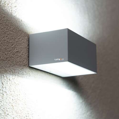 Lutec Gemini LED zewnętrzna lampa ścienna oświetlająca teksturowaną ścianę