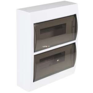 Rozdzielnica modułowa Lumet DB212S 2x12, natynkowa, drzwi transparentne - Kable i akcesoria