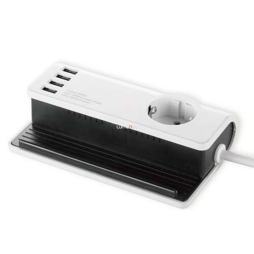 GAO grounded desktop extension 1 with 4xUSB socket 3x1,5mm² 1,4m cable 250V 16A IP20