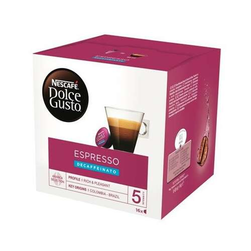 Nescafe Dolce Gusto Espresso Decaffeinato kávékapszulák, 16 kapszula - Nescafe