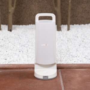 LUTEC DR Solarna Lampa Stołowa LED Zewnętrzna, Biała, Ściemnialna - Latarnia słoneczna