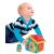 Baby playing with Clementoni Montessori Baby House toy