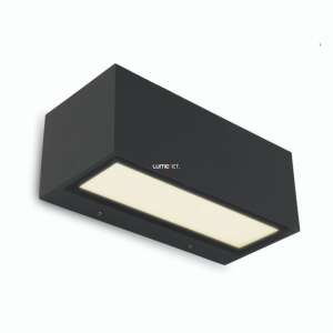 Lutec Gemini 20W LED Outdoor Wall Light, Warm White, Black - Electrical Installation