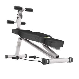 HMS L8022 multifunkciós edzőpad állítható háttámlával és lábtartóval, fekete - HMS