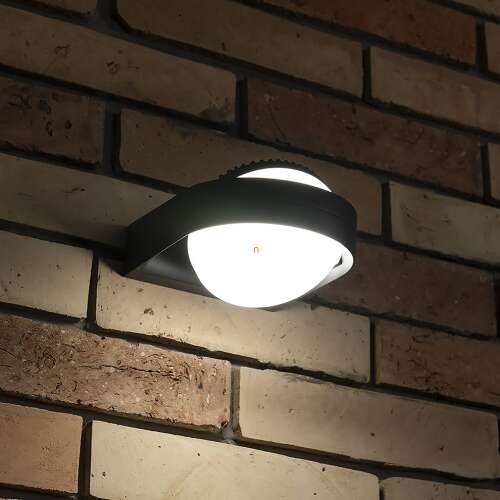 Lutec FELE ciemnoszara LED zewnętrzna lampa ścienna, ciepła biel