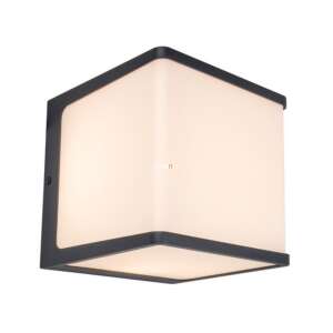 Lutec Doblo LED outdoor wall light, dark grey, warm white - Electrical Installation
