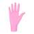 Nitrylex pink púdermentes nitril vizsgáló kesztyű, S méret, rózsaszín, 100 db
