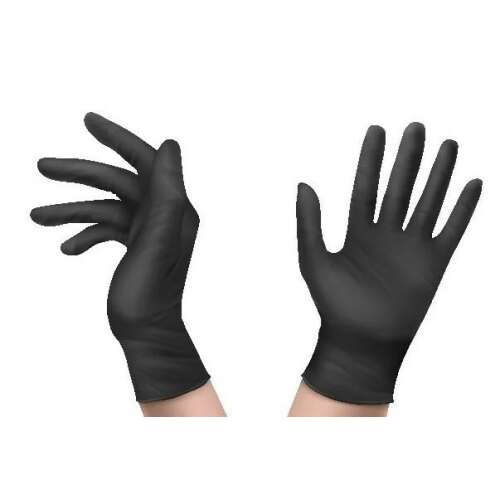 SETINO Nitril Kesztyű - Fekete - M - 100 db