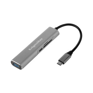 Krüger & Matz Stations-/Replikatoradapter USB-C Krüger Matz 5-in-1 PD 4K SD USB 144689300 - Krüger&Matz