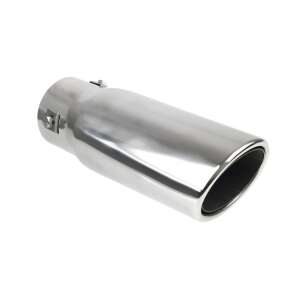 Vârf de evacuare din oțel inoxidabil cromat pentru mașini, model MT 021 - AMiO Esapamente