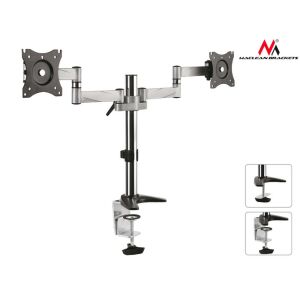 Maclean Brackets - Dupla Monitor Tartó - Asztali - 13-27 hüvelyk