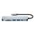 Tech-Protect V4 6 az 1-ben alumínium HUB adapter, USB Type-C - 2x USB 3.0, 1x USB Type-C, 1x HDMI, 1x MicroSD, 1x SD, szürke
