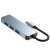 Tech-Protect V1 4-w-1 aluminiowy adapter USB C HUB z 4 portami USB 3.0, szary