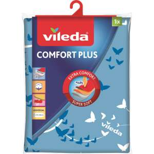 Poťah na žehliacu dosku Vileda Comfort Plus, univerzálna veľkosť, modrá s motýľmi - Pranie