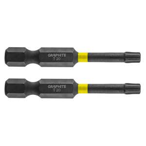 Set biți Graphite TX20 Torx, 50mm, 2 bucăți - Accesorii pentru unelte