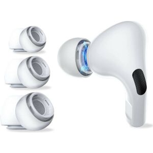 Tech-Protect AirPods Pro ušné koncovky, biele silikónové náhradné štuple do uší, 3 páry - Tech-Protect