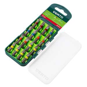 Zestaw 16 bitów do wkrętaka Verto o długości 25 mm, w tym 3 x PH, 3 x PZ, 4 x SL, 6 x TX - Bithead