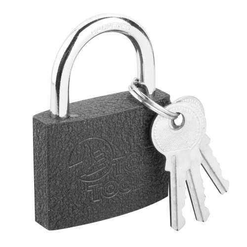 TOPTOOLS 50mm-es lakat 3 kulccsal - Lakat