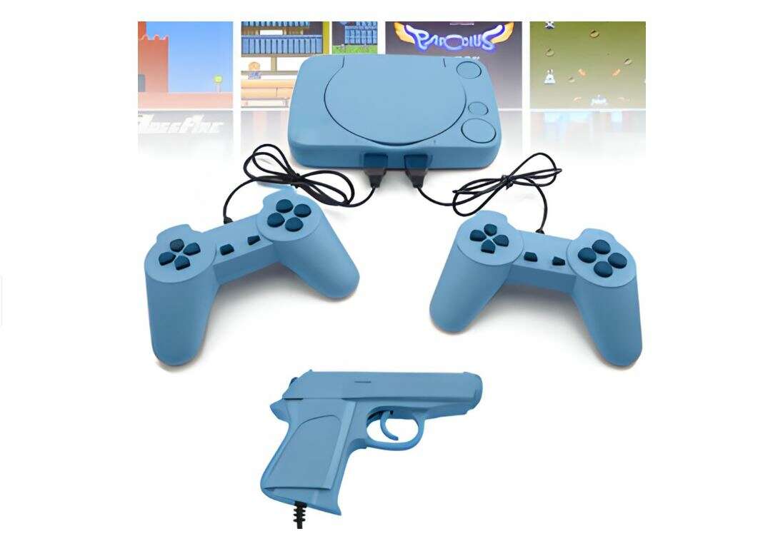 Retro Játékkonzol, Nintendo platform  retro 1000 játék, pisztoly, 2 kontroller, fegyver, Super mario és a többi retro játék