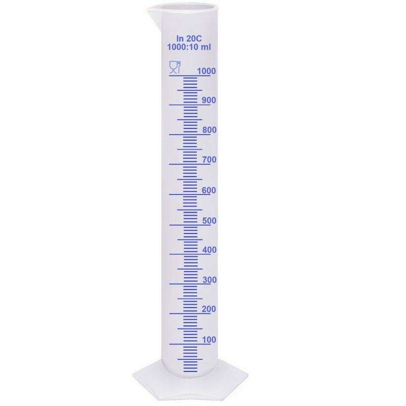 Mérőhenger - 1000 ml - Műanyag - Élelmiszeripari