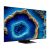 Szögletes nézet a TCL 55C805 4K UHD QD-Mini LED TV-ről élénk képernyővel