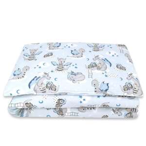 Baby Shop 2 részes babaágynemű szett kék sárkány mintával - Ágynemű - baba