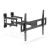 Állítható sarok TV fali konzol 40-80 hüvelykes TV-khez, dupla karos, dönthető és forgatható