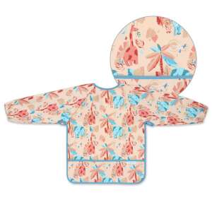 BabyOno Jungle водоустойчива престилка с дълги ръкави за деца от 2 до 4 години, с джоб и забавен джунгла принт - Биберон, кърпа за бюфет