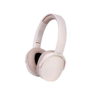 Trevi DJ12E45 BT Cream Bluetooth Headphones - Angled View - Peripheral