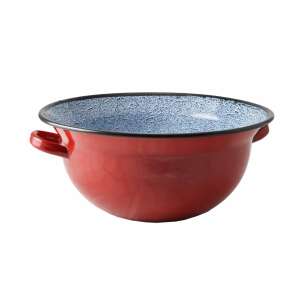 10 Literes Zománcozott Vájling - Piros