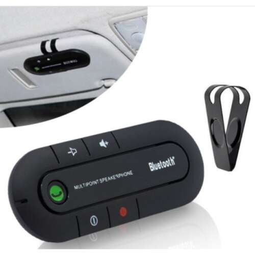 Autós kihangosító Bluetooth kapcsolattal, napellenzőre csiptethető