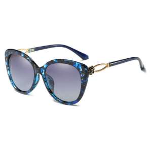 EYECRAFTERS kék mintás keretes macskaszem női napszemüveg, polarizált 68195937 Női napszemüveg