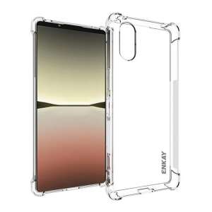 ENKAY átlátszó ütésálló telefontok Sony Xperia 5 V készülékhez légpárnás sarkokkal - Enkay