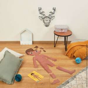 Janod Emberi Test Puzzle, 50 darabos, barna bőrű fiú - Janod