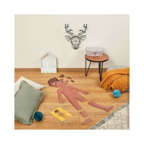 Janod Puzzle Corp Uman, 50 de piese, băiat cu pielea maro