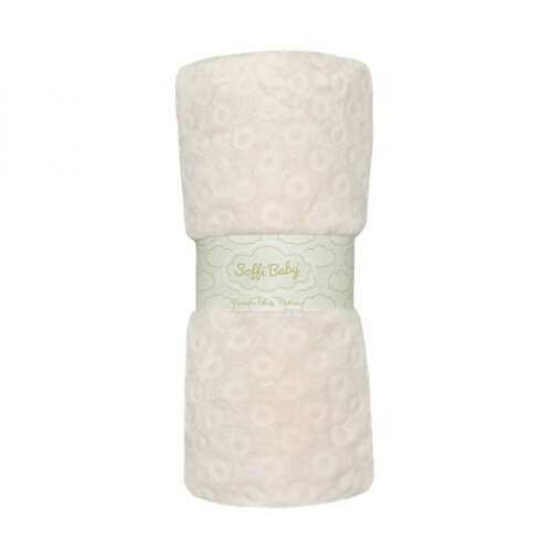 Soffi Baby kétrétegû plüss takaró vajszínben, 75x100cm