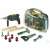 Bosch Big Work-Case 3 piece toy tool set with drill, hammer, saw, wrench, screws, and wood pieces
