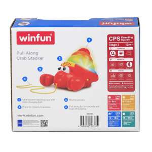 Winfun- Zenélő húzhatós rák gyűrűkkel - 0747 84506842 Tolható, húzható játékok