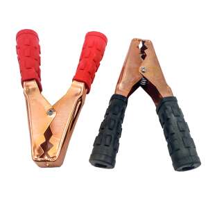 Pereche de cleme pentru baterie cu crocodil, 600A, roșu și negru, Carguard - Încărcătoare de baterii auto